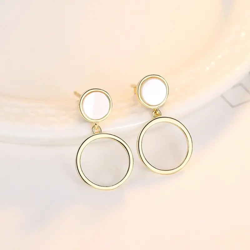 aros plata redondos