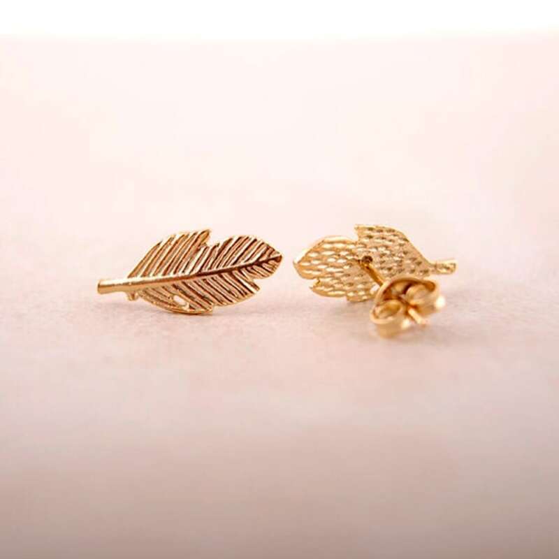 aros pluma cobre 2