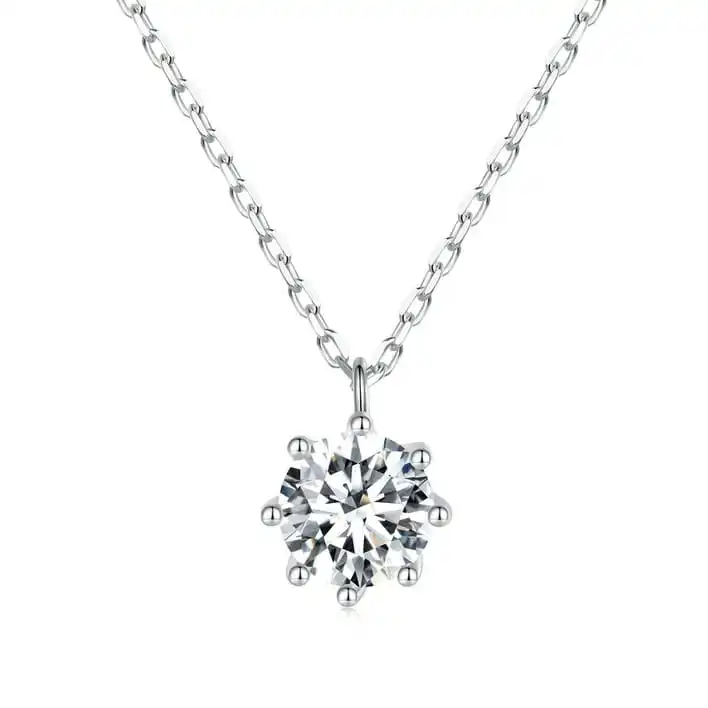 collar esterlina moissanite 1