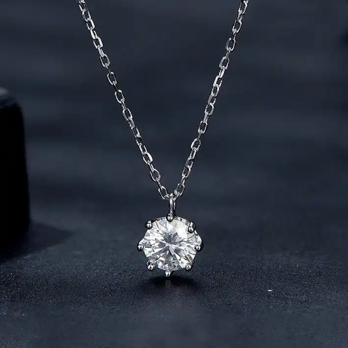 collar esterlina moissanite 2
