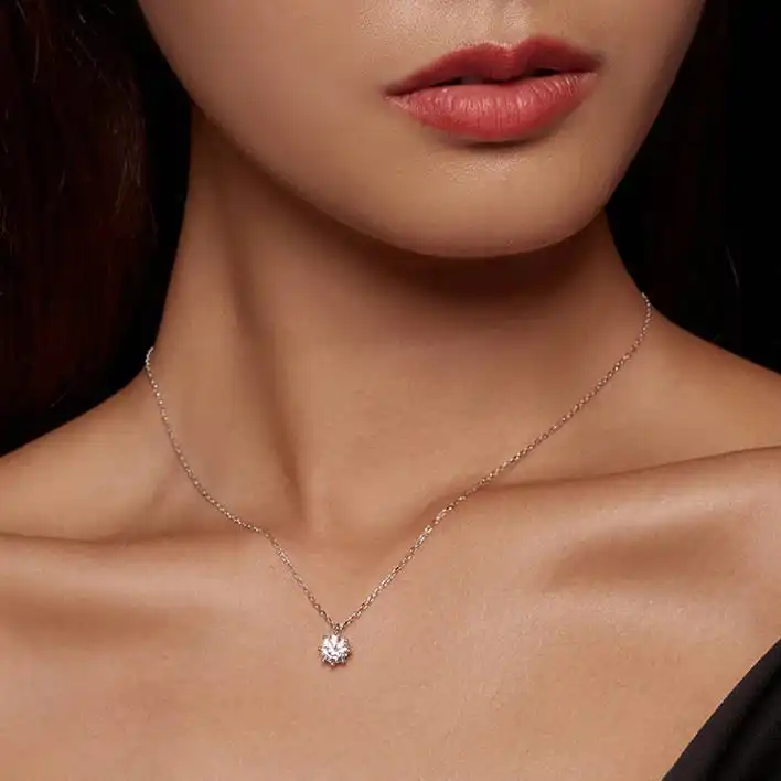 collar esterlina moissanite 3